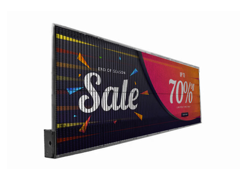 Digital LED Sign on Car